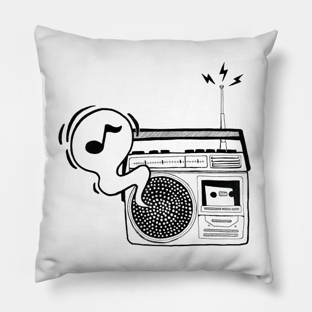 Retro radio Pillow by ncprocter