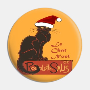 Le Chat Noel Christmas Spoof Vector Art Pin