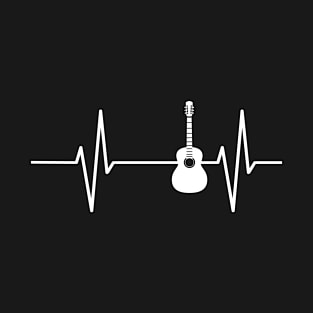 Acoustic guitar heartbeat T-Shirt