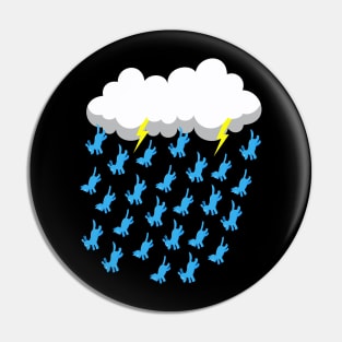 DARK RAIN CLOUD RAINING CATS AND DOGS Pin