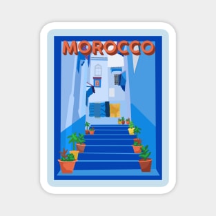 Morocco Travel Poster Magnet