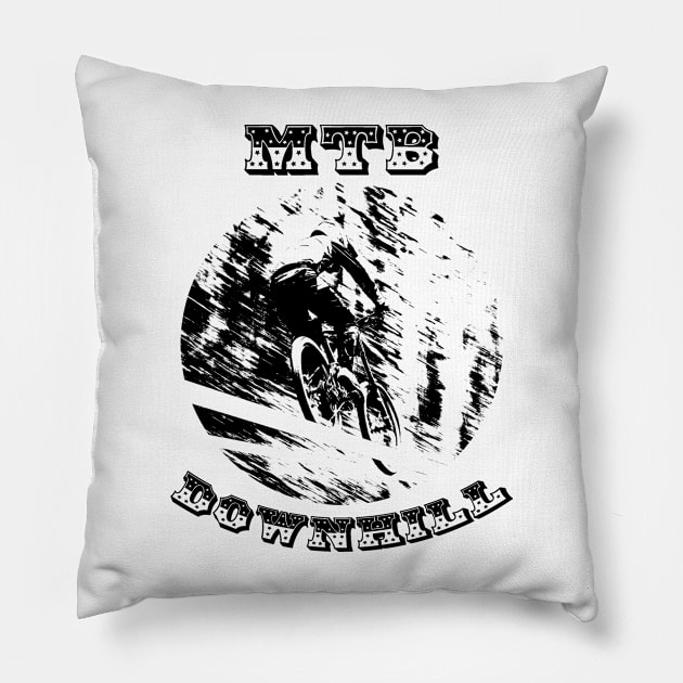 mtb Pillow by rickylabellevie