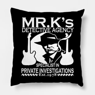 Dire Straits Inspired Mark Knopfler Private Investigations Pillow