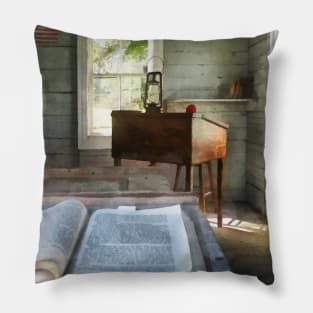 Teachers - One Room Schoolhouse with Book Pillow