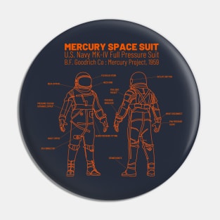 NASA Mercury Mark IV Space Suit Pin