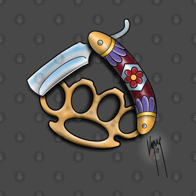 Brass knuckles and razor by Steve_Varner