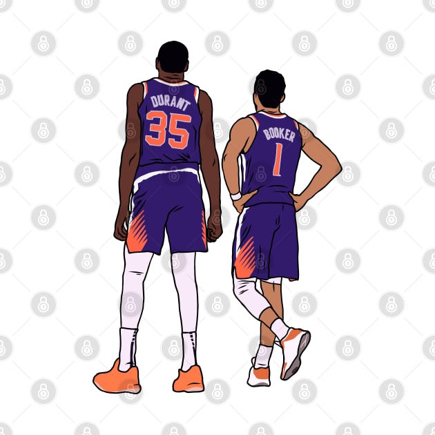 Kevin Durant and Devin Booker by rattraptees