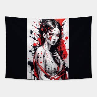 Abstract Feminine Art Tapestry