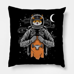 Astronaut Skate Floki Inu Coin Floki Army To The Moon Crypto Token Cryptocurrency Wallet Birthday Gift For Men Women Kids Pillow