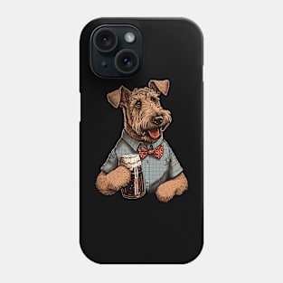 Terrier Holding A Beer Phone Case