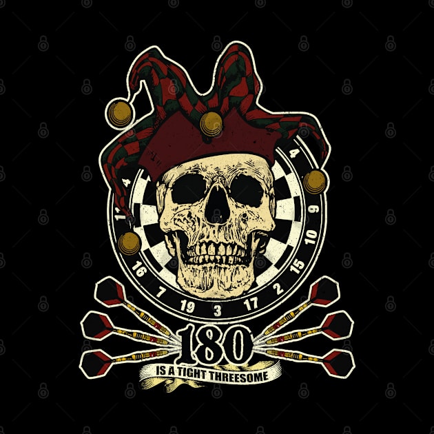 Darts skull dartboard team player Crew throw gift by MrTeee