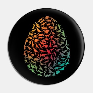 Colourful Dinosaur Egg Pin