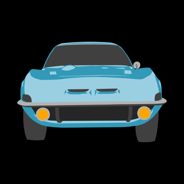 Opel GT Blue by AnxietyDog