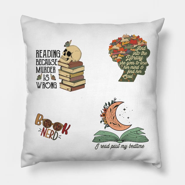 Books Make You Bright Pillow by Yourfavshop600