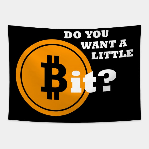 Bitcoin Saying Shirt Symbol Design Gift Tapestry by Bohnenkern