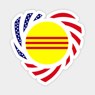 Vietnamese (South) American Multinational Patriot Flag (Heart) Magnet