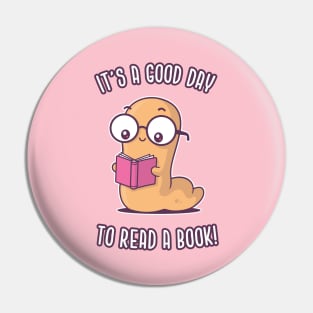 Bookworm Pin