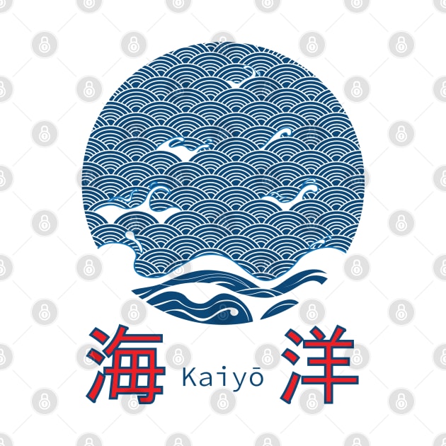 Ocean Wave Kaiyo Japanese Art Pattern by RCLWOW