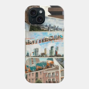 Greetings from Rotterdam in The Netherlands Vintage style retro souvenir Phone Case