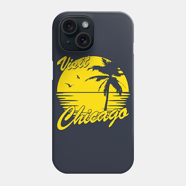 Visit Chicago - fun Phone Case by TheAnchovyman