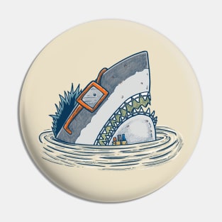 The Nerd Shark Pin