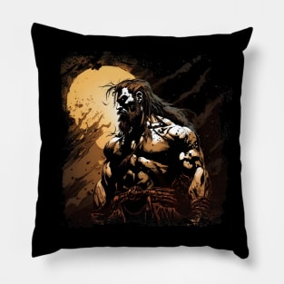 Shadow Man BRZRKR (Berserker,Viking) Pillow