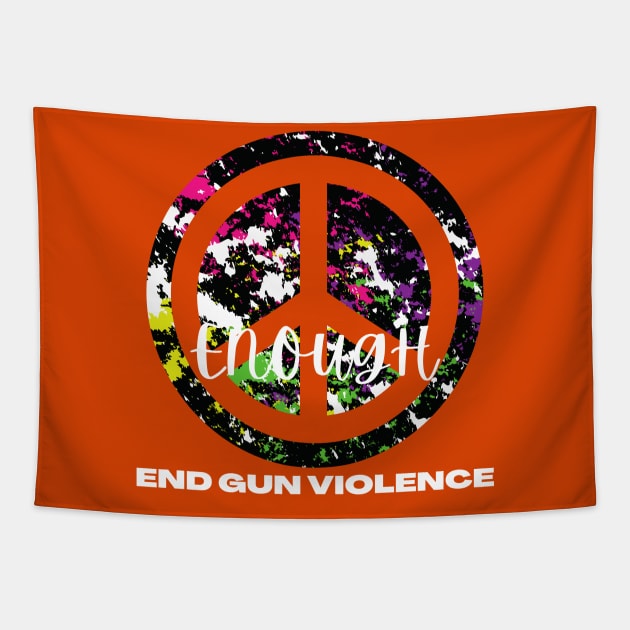 End Gun Violence Tapestry by Holly ship