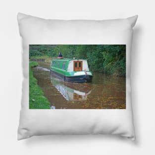 Narrowboat, Monmouthshire & Brecon Canal, October 2021 Pillow