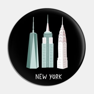 New York City skyscrapers Pin