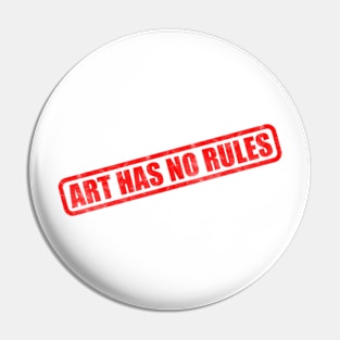 art has no rules Pin