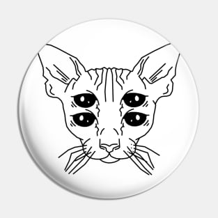 Illusion Cat Pin