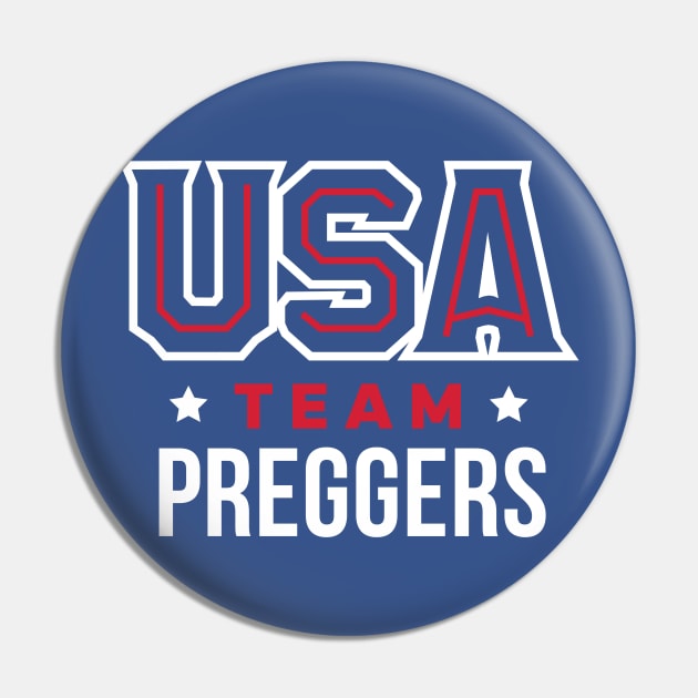 USA Team Preggers Pin by PodDesignShop