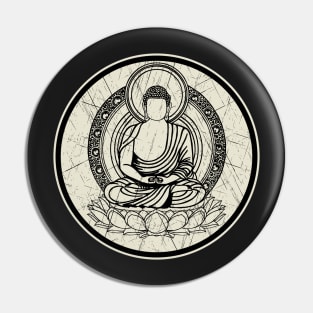 Buddha Mediation Lotus Flower Pin