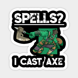 D20 Roleplaying Humor Orc Warrior Class Meme Berserker RPG Magnet