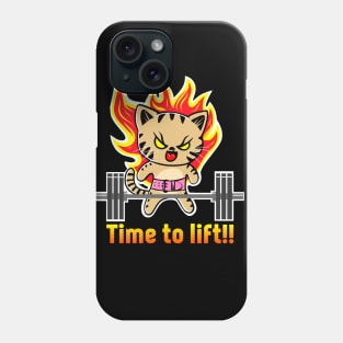 fitness girl, gym girl, weightlifting girl, barbell girl, Phone Case