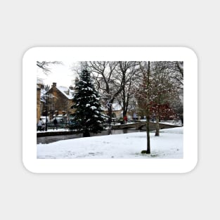 Bourton on the Water Christmas Tree Cotswolds Magnet