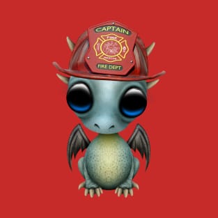 Cute Baby Dragon Firefighter T-Shirt