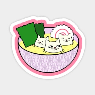 Tofu Cats in Miso Magnet