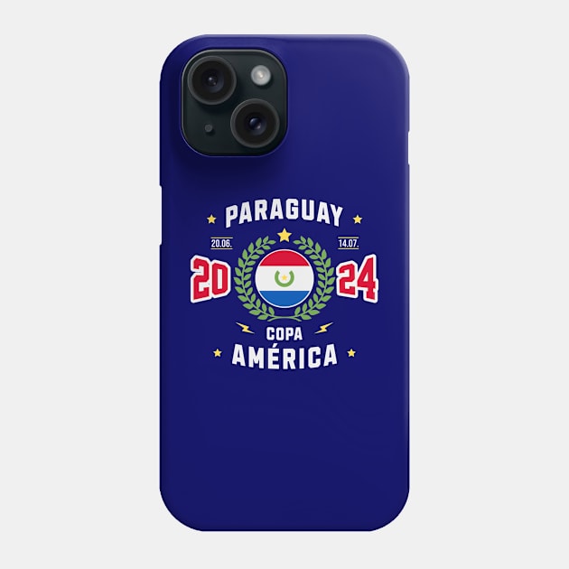 Paraguay Copa America 2024 Fan Gift Phone Case by Kicosh