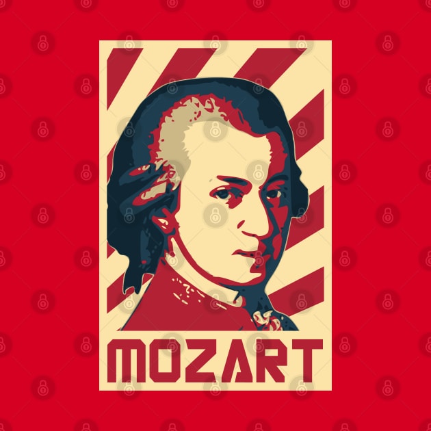 Mozart Retro Propaganda by Nerd_art