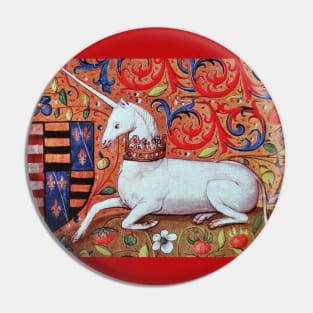 UNICORN ,FANTASY FLOWERS ,ANIMALS MEDIEVAL HERALDIC MOTIFS Pin