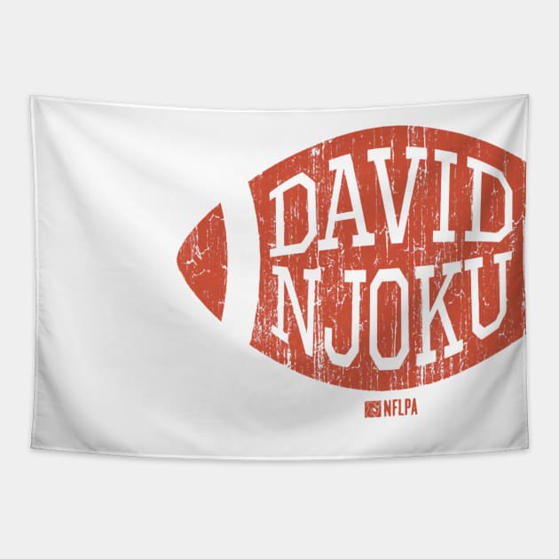 David Njoku Cleveland Football Tapestry by TodosRigatSot