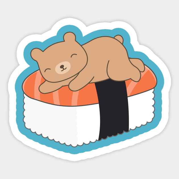 Sushi Bear | Vinyl Sticker Sushi Bear | Vinyl Sticker