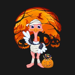 Ostrich mummy pumpkin T-Shirt