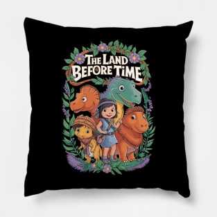Land Before Time Pastel Dinosaur Friends Pillow