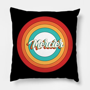 Mercier Name Shirt Vintage Mercier Circle Pillow