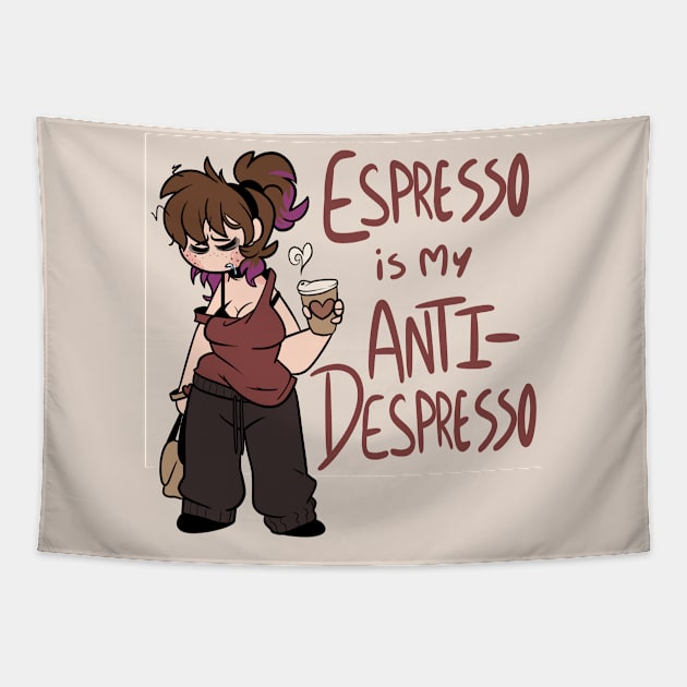 Espresso is my Anti-Depresso Tapestry by BefishProductions