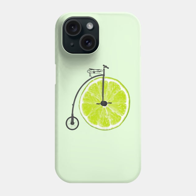 Vintage Lime Bike Phone Case by Crooked Skull