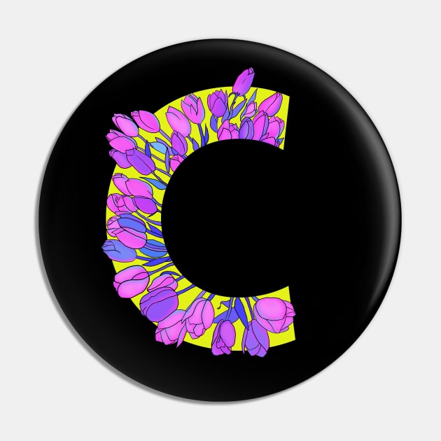 Monogram C neon Pin by eveline