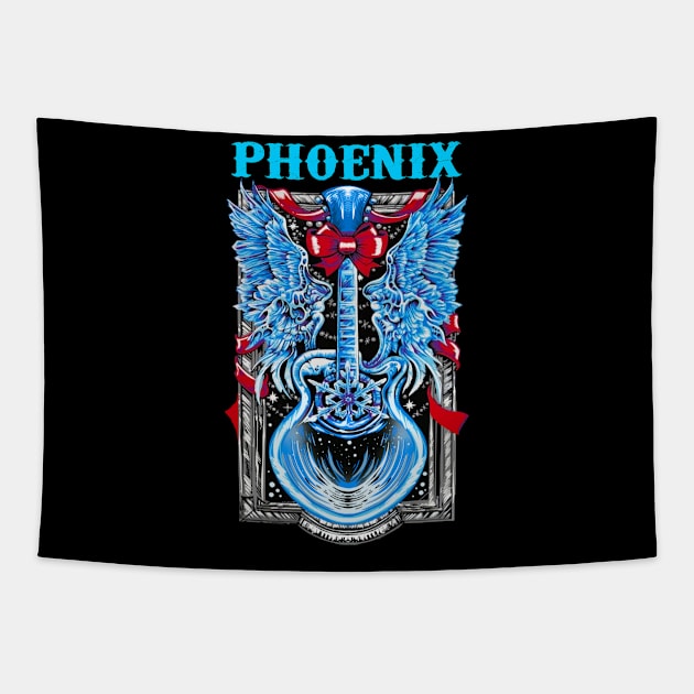 PHOENIX BAND Tapestry by Angelic Cyberpunk